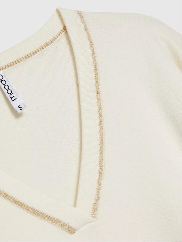 Moodo Maglione da donna con filo metallico Moodo