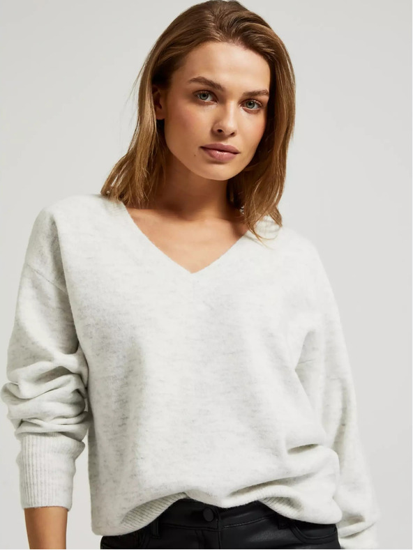 Moodo Maglione donna con scollo a V Moodo