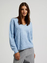 Moodo Cardigan blu con scollo a V Moodo