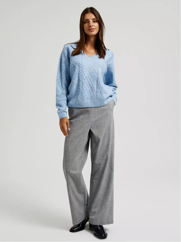 Moodo Cardigan blu con scollo a V Moodo