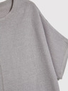 Moodo Maglione oversize grigio a maniche corte Moodo