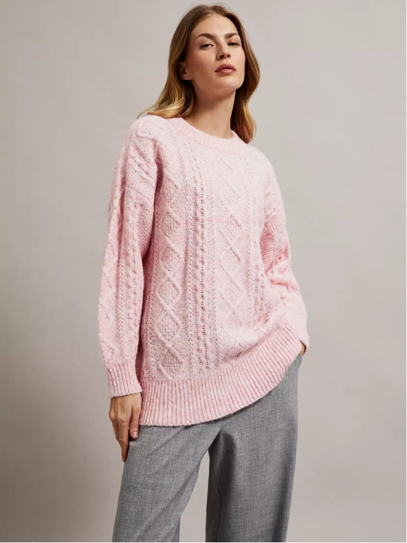 Moodo Maglione rosa a maniche larghe Moodo