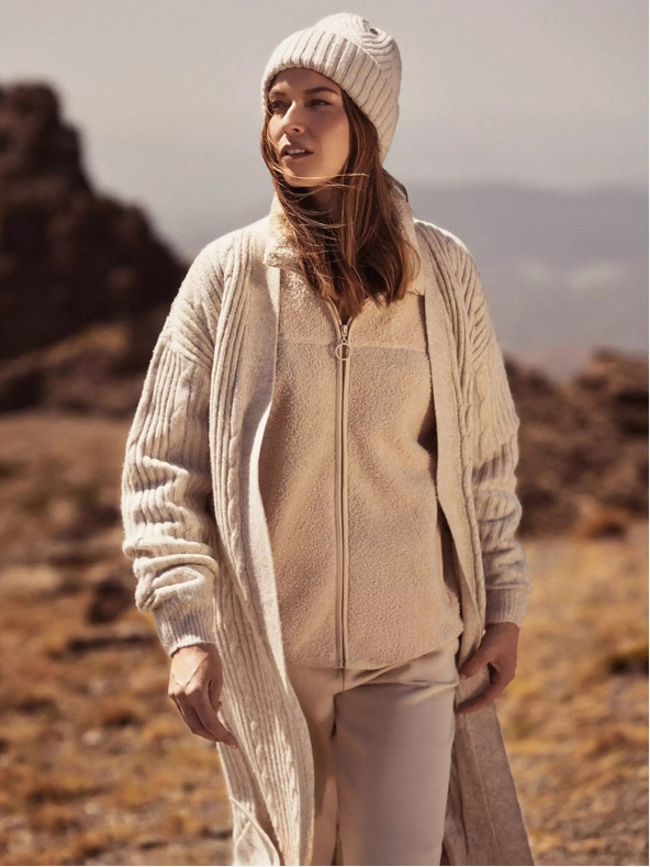 Moodo Cardigan lungo beige Moodo