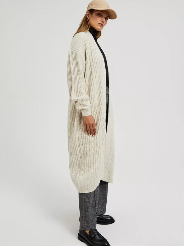Moodo Cardigan lungo beige Moodo