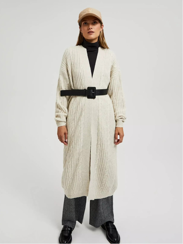 Moodo Cardigan lungo beige Moodo