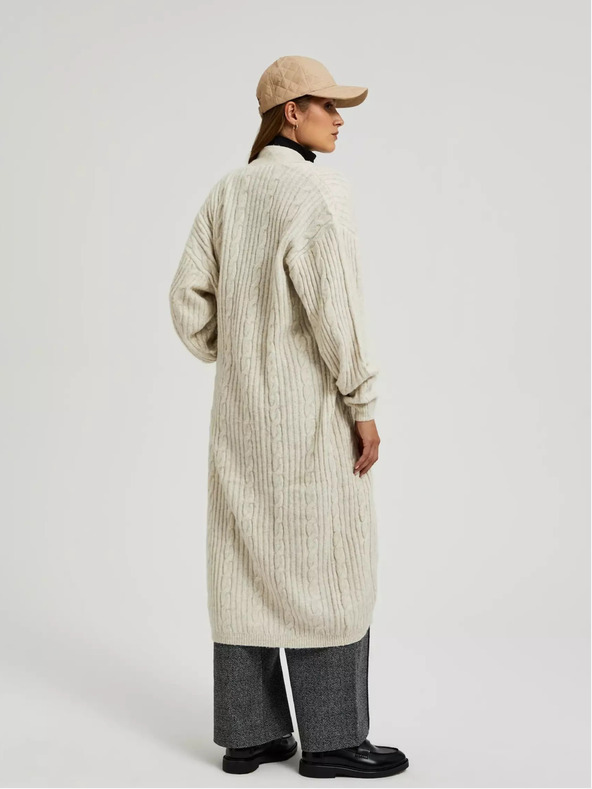 Moodo Cardigan lungo beige Moodo