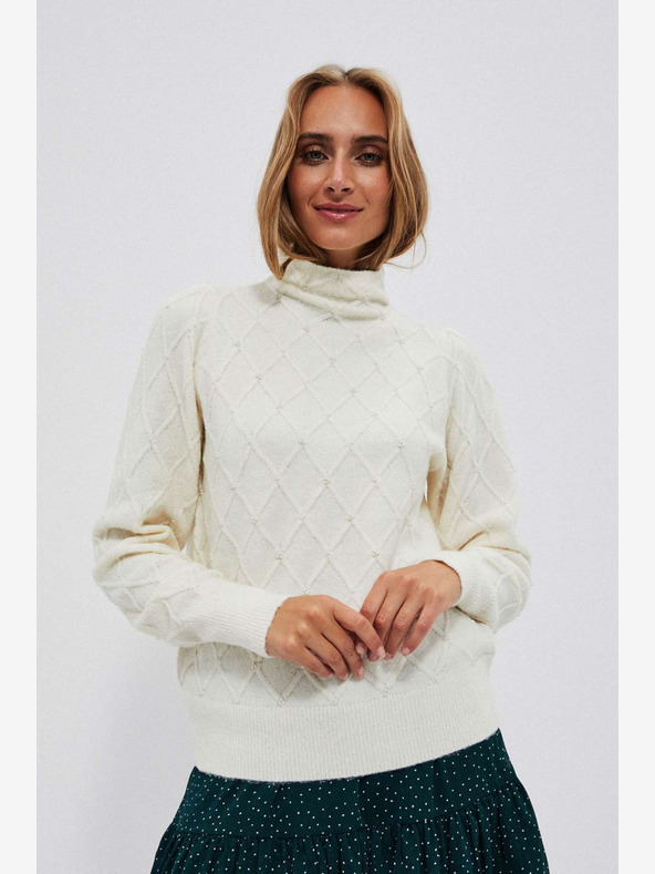 Moodo Maglione da donna Moodo color crema