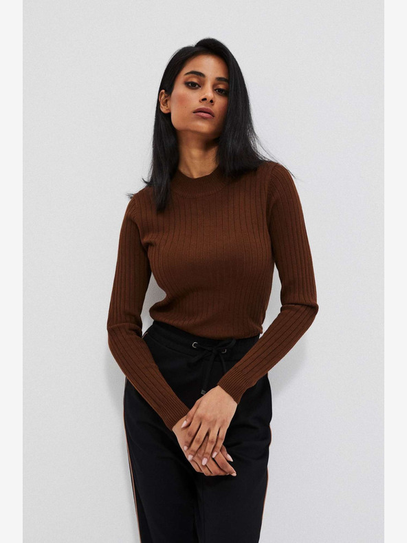 Moodo Maglione marrone da donna Moodo