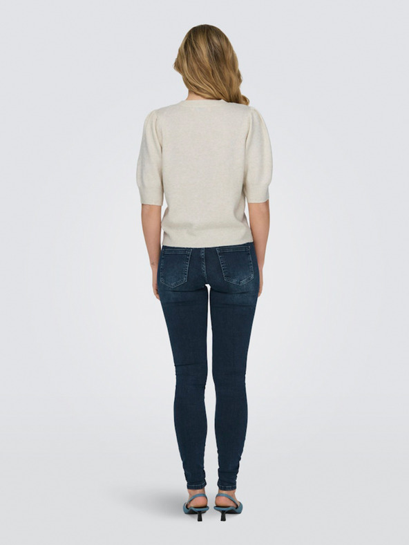 ONLY Maglione beige a maniche corte da donna ONLY ONLRICA