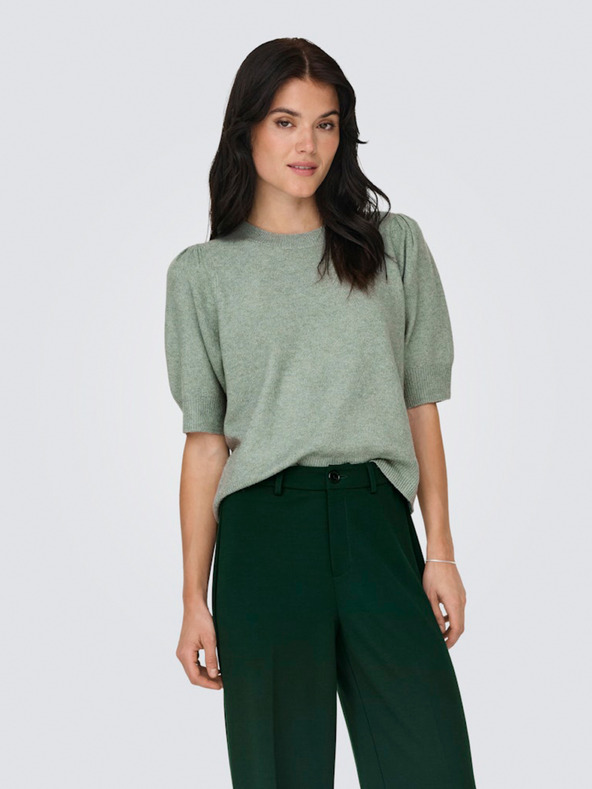 ONLY Maglione verde a maniche corte da donna ONLY ONLRICA