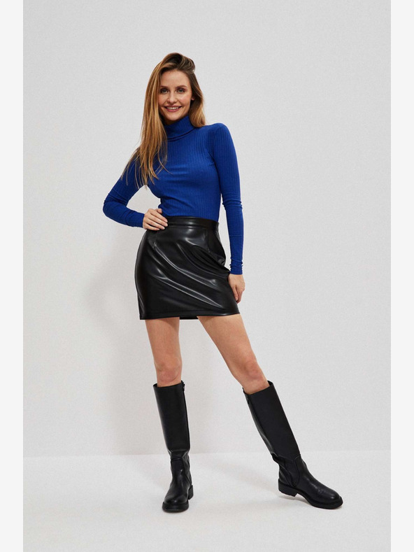 Moodo Gonna in similpelle nera da donna Moodo