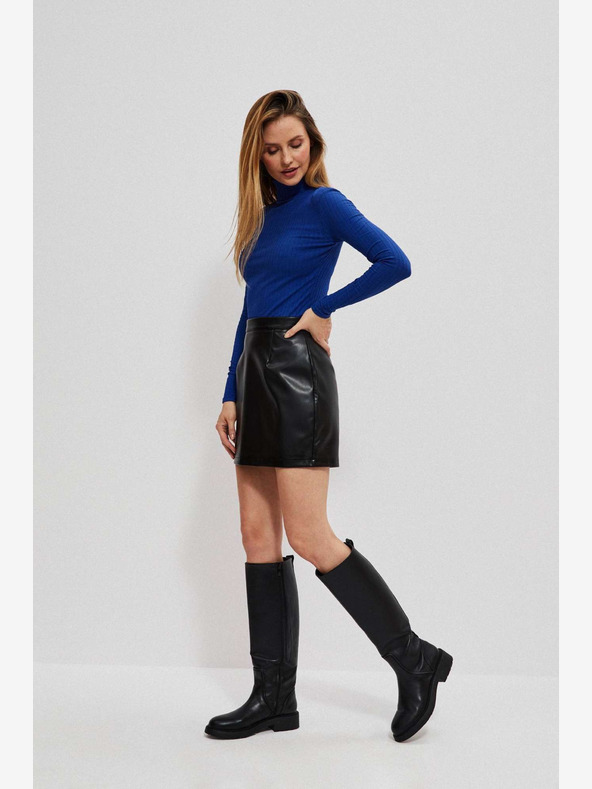 Moodo Gonna in similpelle nera da donna Moodo