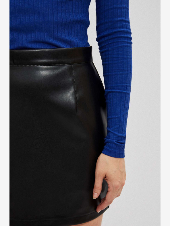 Moodo Gonna in similpelle nera da donna Moodo