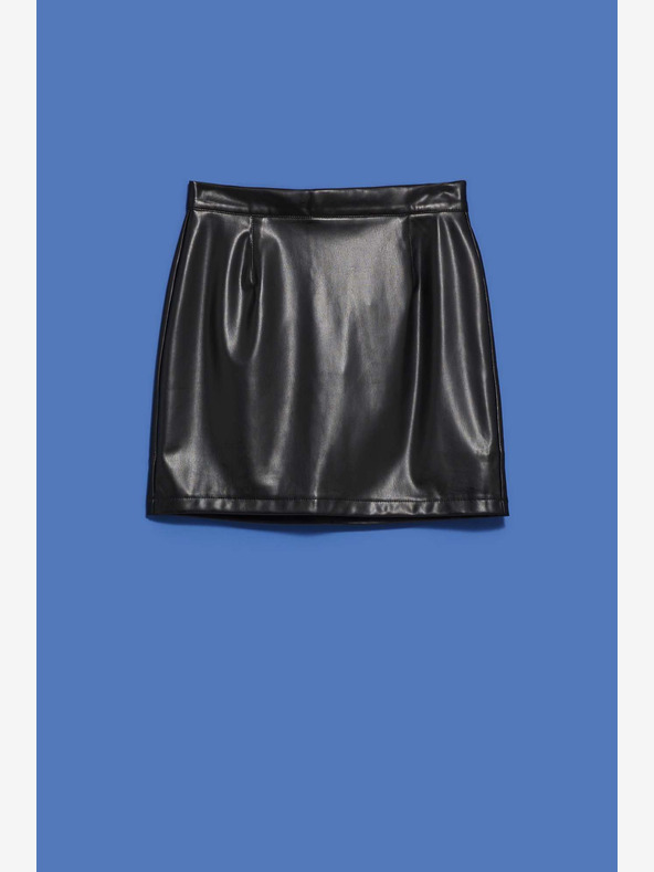 Moodo Gonna in similpelle nera da donna Moodo