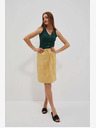 Moodo Gonna gialla con tasche Moodo