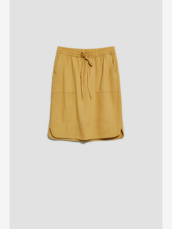 Moodo Gonna gialla con tasche Moodo