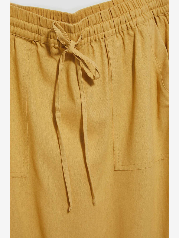 Moodo Gonna gialla con tasche Moodo