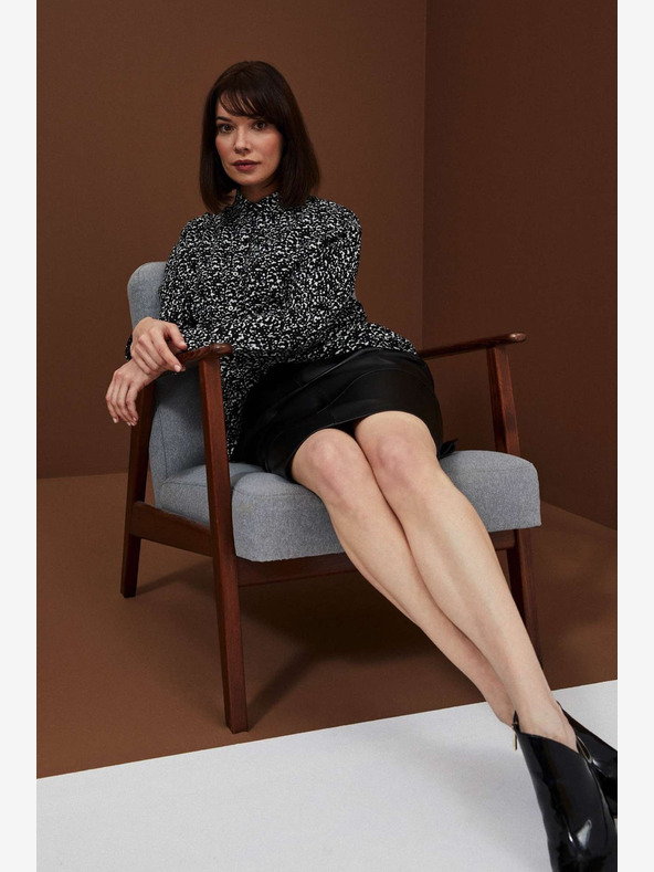 Moodo Gonna in similpelle nera da donna Moodo