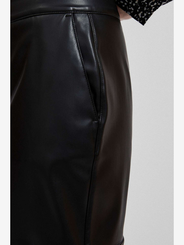 Moodo Gonna in similpelle nera da donna Moodo