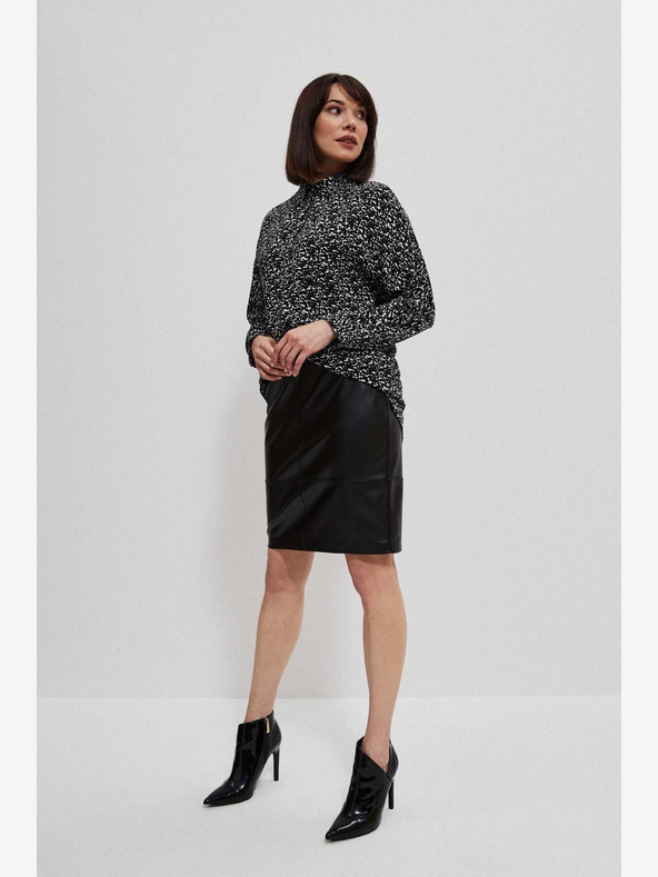 Moodo Gonna in similpelle nera da donna Moodo