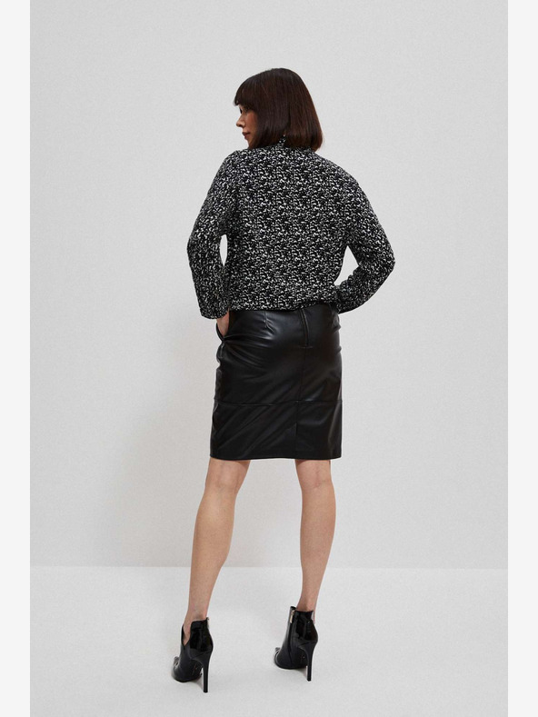 Moodo Gonna in similpelle nera da donna Moodo