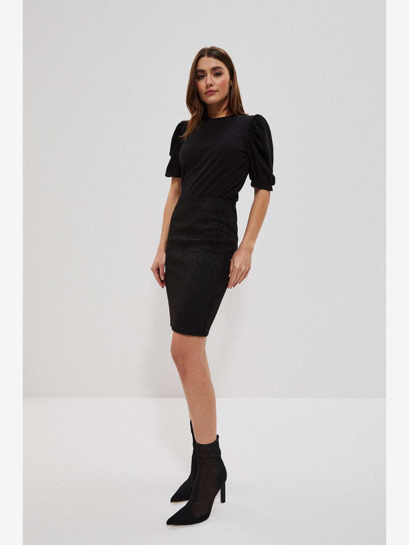 Moodo Gonna floreale nera da donna Moodo