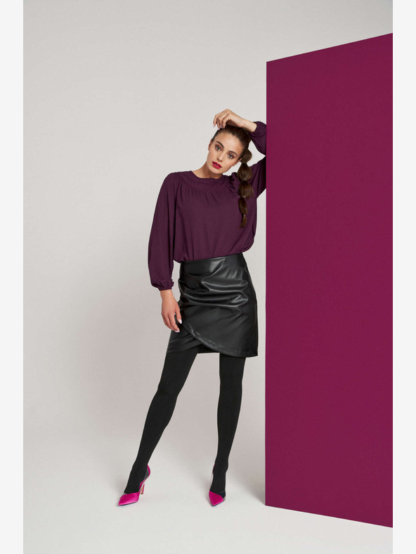 Moodo Gonna in similpelle nera da donna Moodo