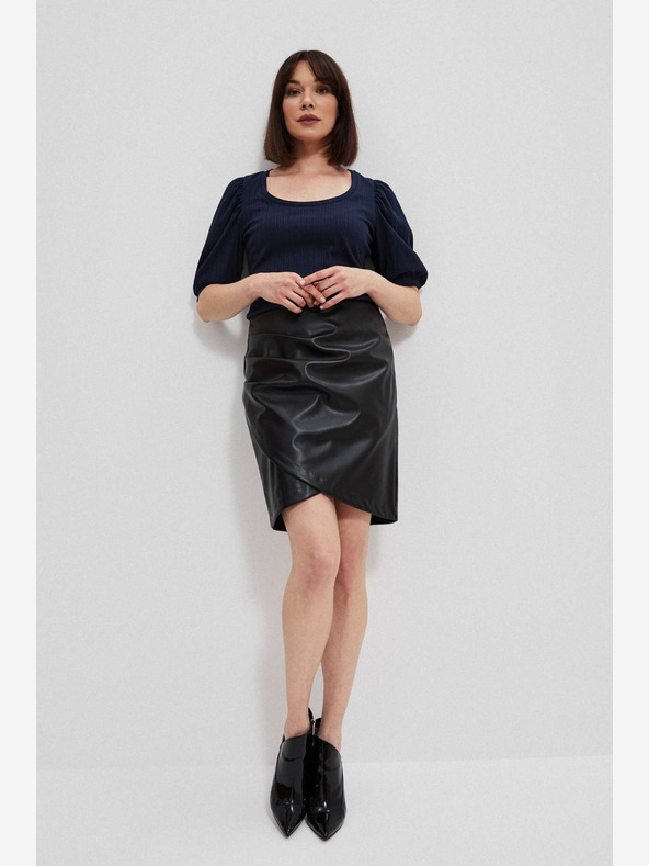 Moodo Gonna in similpelle nera da donna Moodo