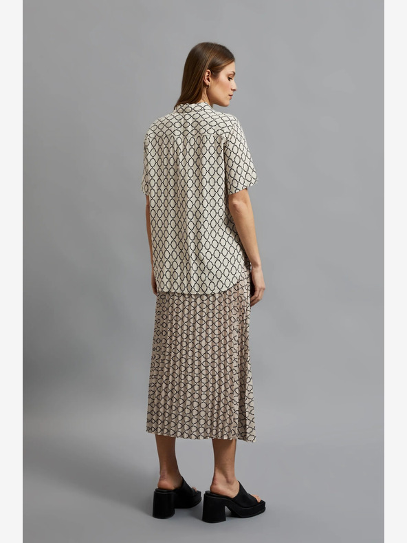 Moodo Gonna a pieghe beige da donna Moodo