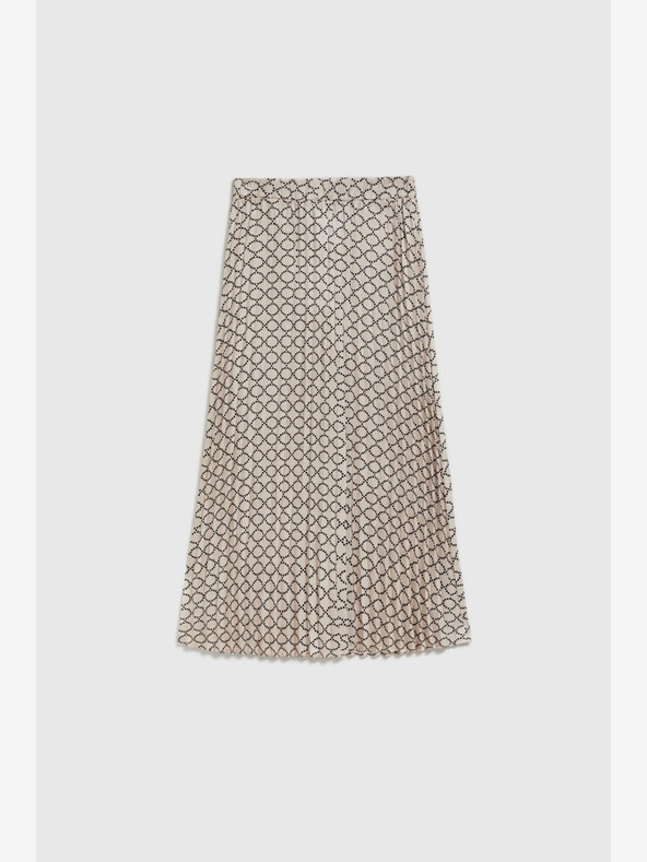 Moodo Gonna a pieghe beige da donna Moodo