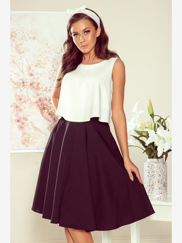 numoco Gonna midi nera da donna con tasche Numoco