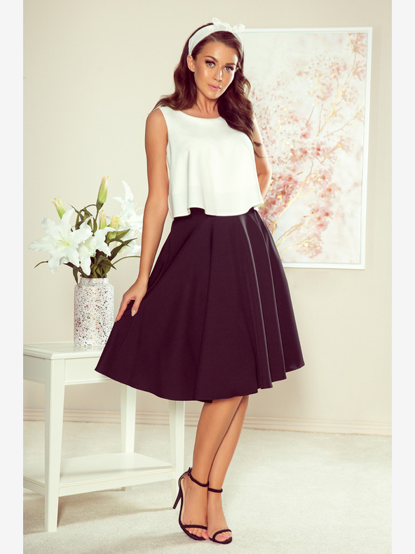 numoco Gonna midi nera da donna con tasche Numoco