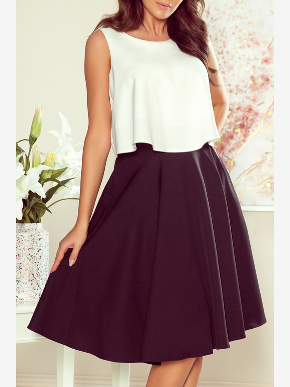 numoco Gonna midi nera da donna con tasche Numoco