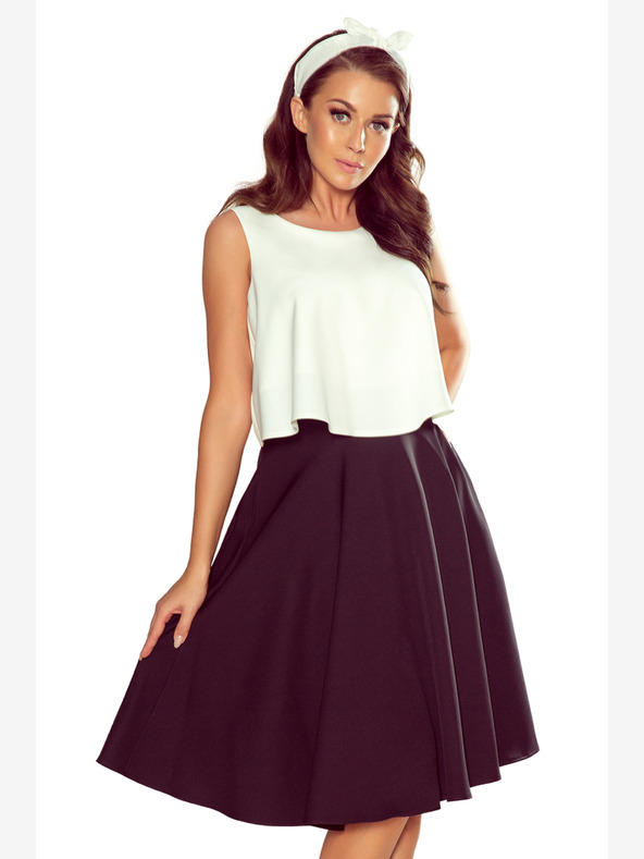 numoco Gonna midi nera da donna con tasche Numoco