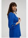 Moodo Giacca blu in lino con maniche a 3/4 Moodo