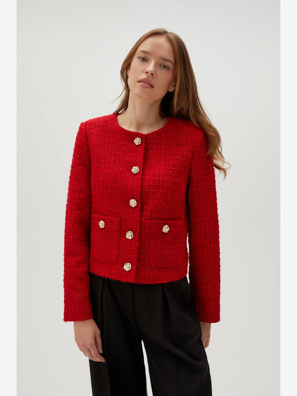 Moodo Moodo Giacca rossa con bottoni