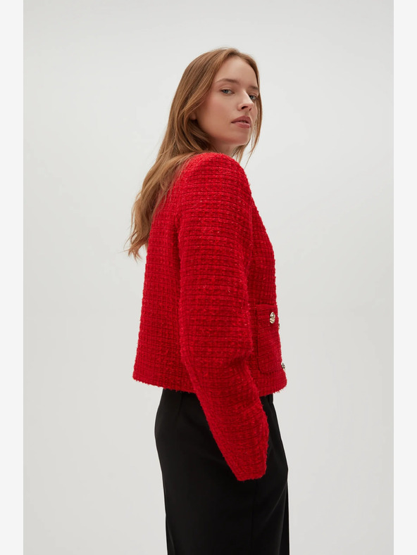 Moodo Moodo Giacca rossa con bottoni