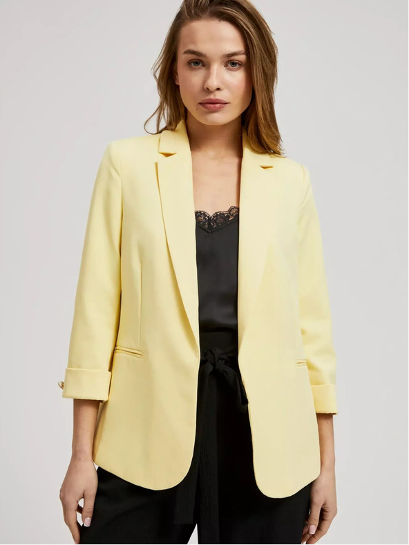 Moodo Giacca gialla con maniche 3/4 Moodo