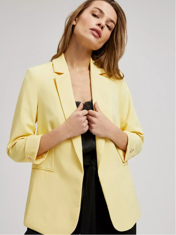 Moodo Giacca gialla con maniche 3/4 Moodo