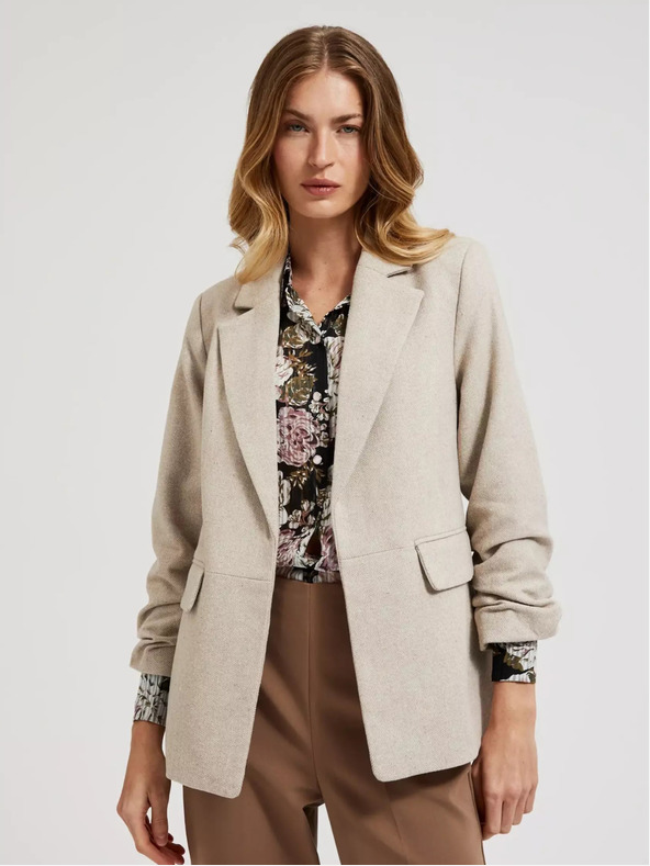 Moodo Moodo blazer beige da donna