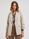 Moodo Moodo blazer beige da donna