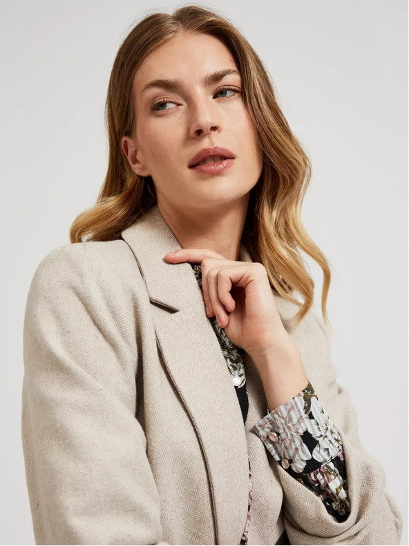 Moodo Moodo blazer beige da donna
