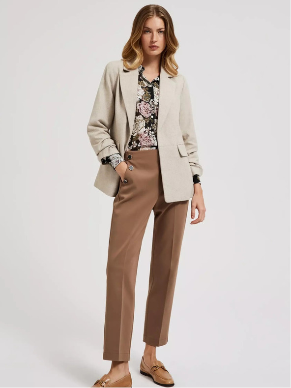 Moodo Moodo blazer beige da donna