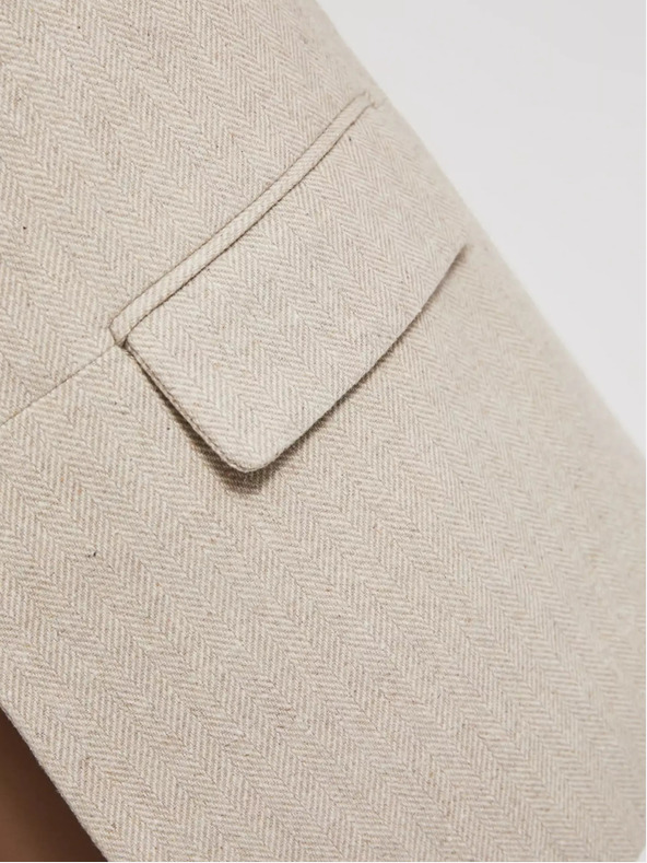 Moodo Moodo blazer beige da donna