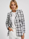 Moodo Giacca a quadri bianca e nera Moodo