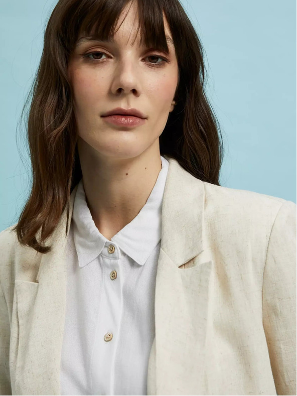 Moodo Moodo blazer beige da donna