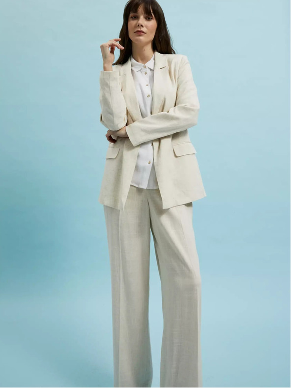 Moodo Moodo blazer beige da donna