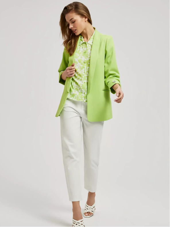 Moodo Giacca verde con maniche a 3/4 Moodo