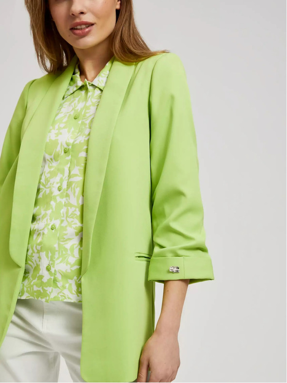 Moodo Giacca verde con maniche a 3/4 Moodo