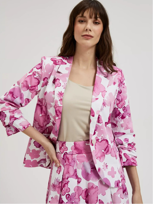 Moodo Giacca rosa a fantasia Moodo